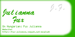 julianna fux business card
